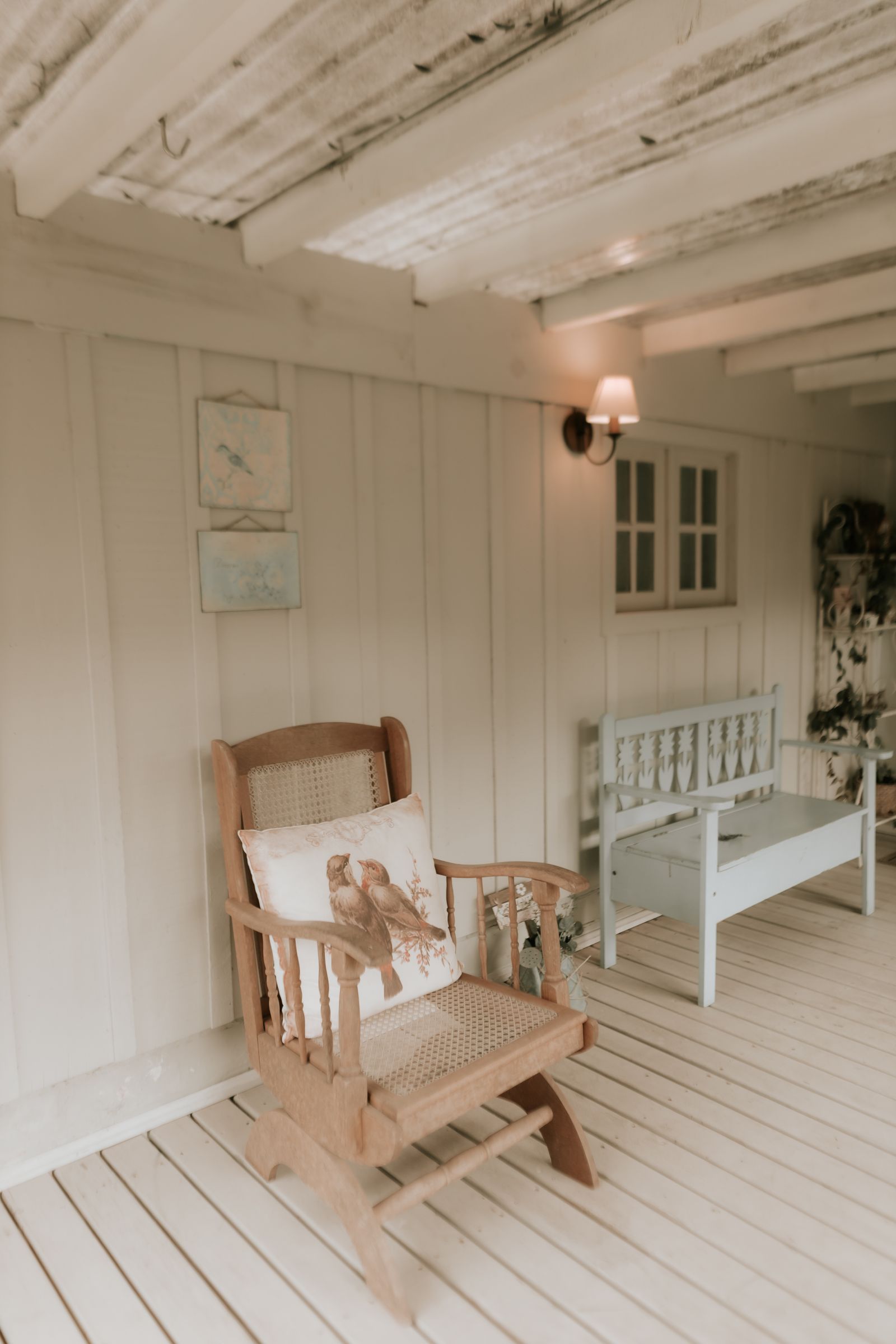 A Southern front porch on a metro Atlanta home